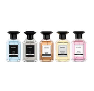 Scentific Eau de Parfum 100ml    5 Stuks Assorti