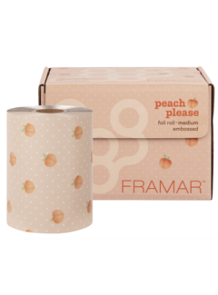 Framar Embossed Foil Roll Peach Please 97,5 meter