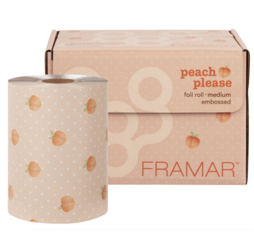 Framar Embossed Foil Roll Peach Please 97,5 meter