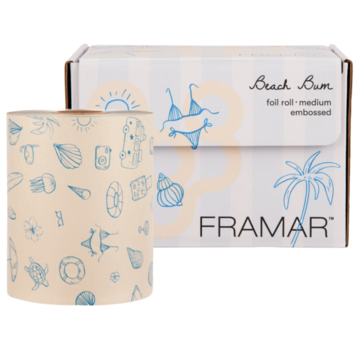 Framar Embossed Foil Roll Beach Bun 97,5 meter