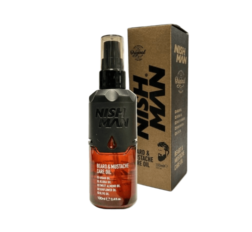 Nish Man Beard and Moustache Care Oil 100ml