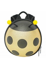 Toddler backpack Ladybug (Gold-Glitter)