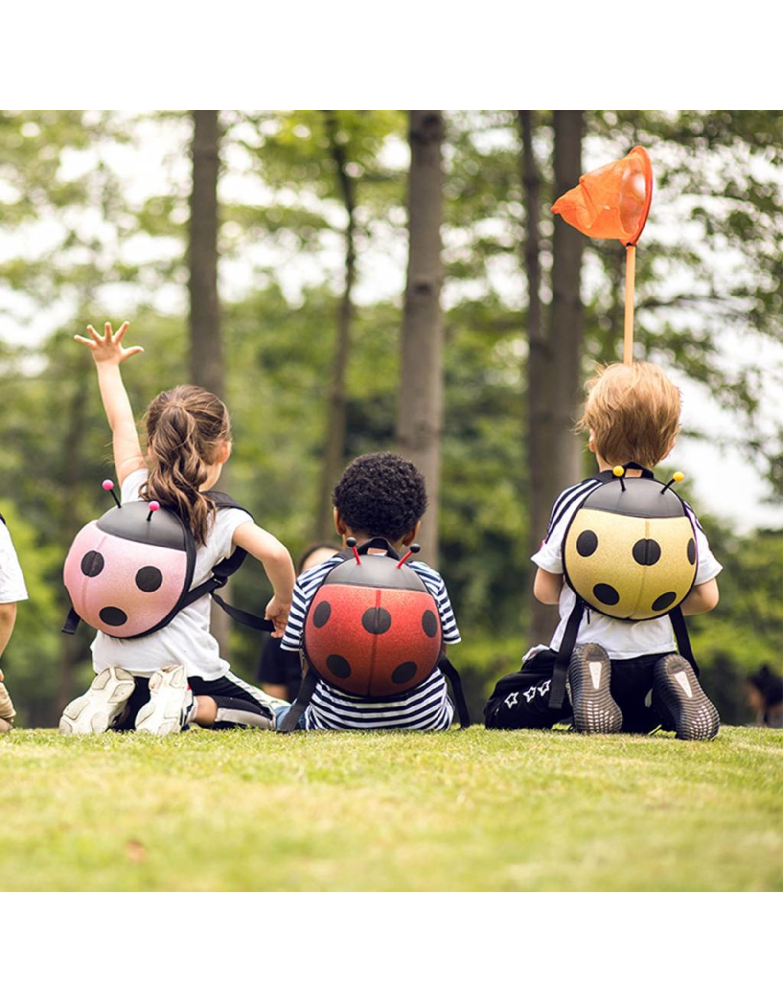 Toddler backpack Ladybug (Pink-Glitter)