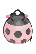 Toddler backpack Ladybug (Pink-Glitter)