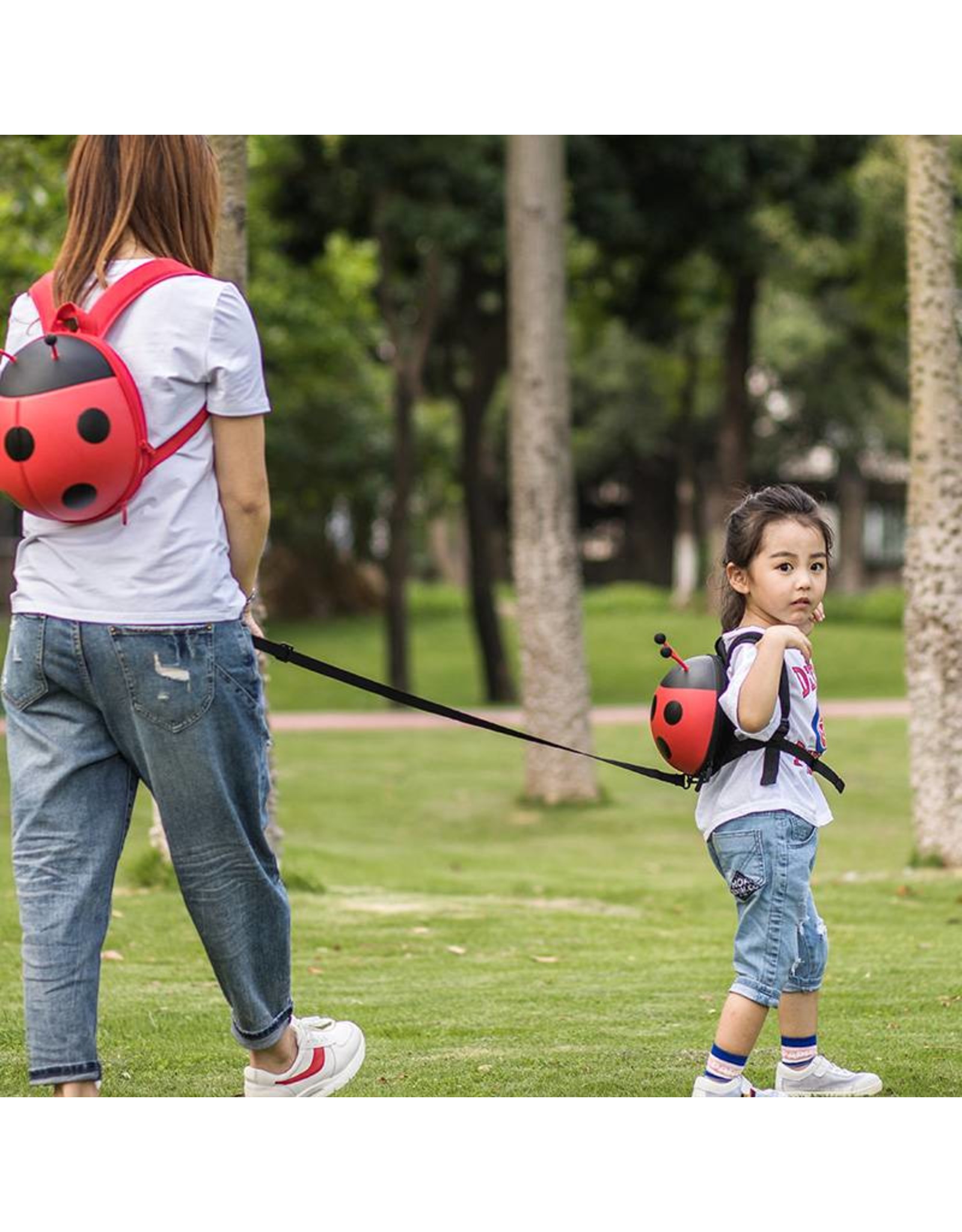 Toddler Backpack Ladybug (Red Safety Harness)