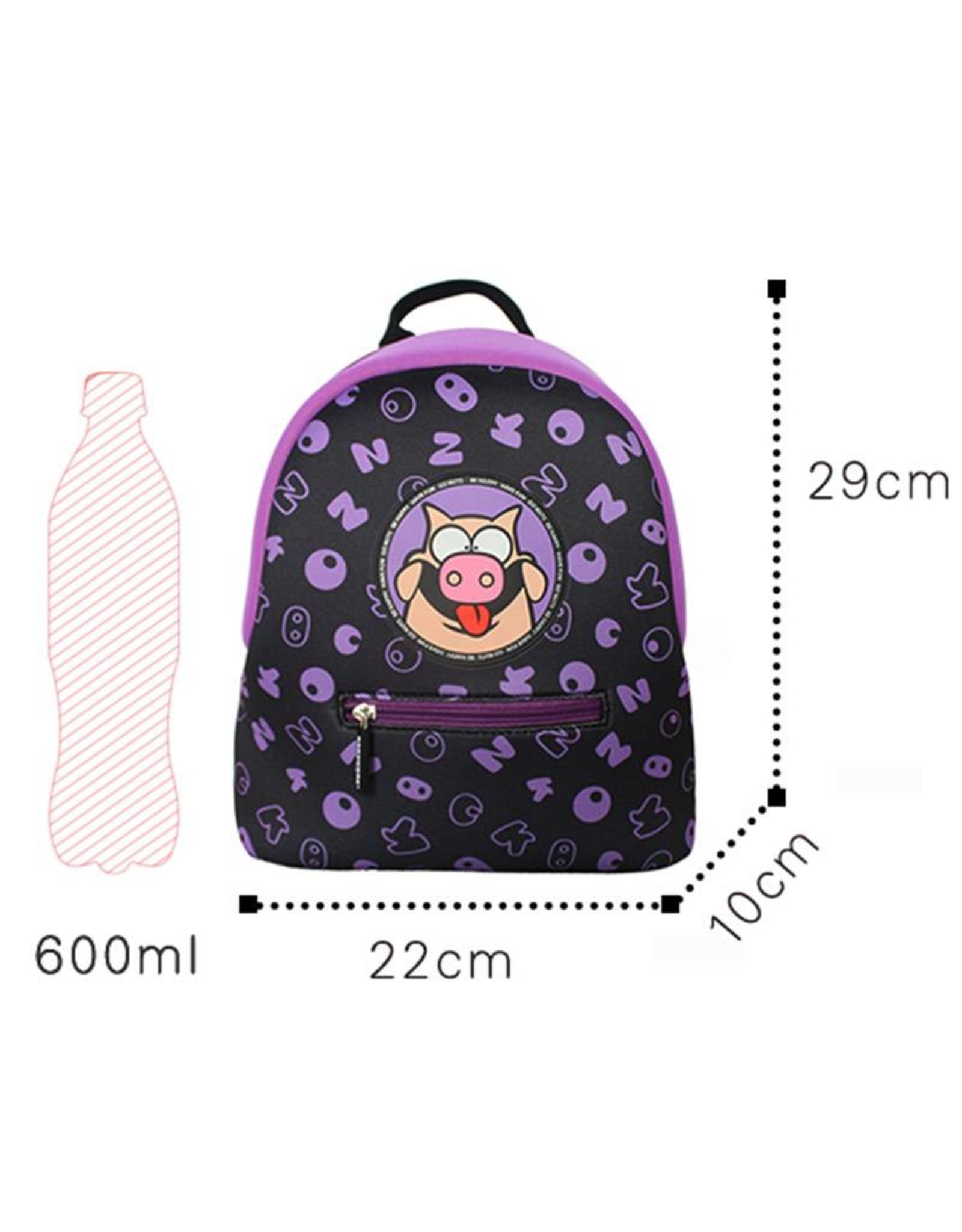 Childerns backpack Be Happy (Purple)