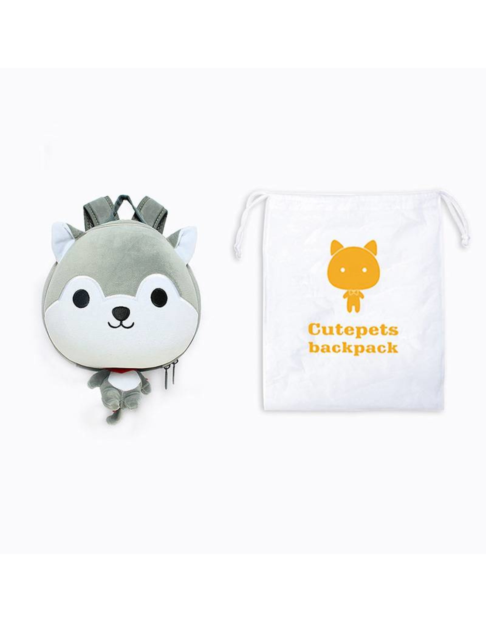 Toddler backpack Shiba Dog (Grey)