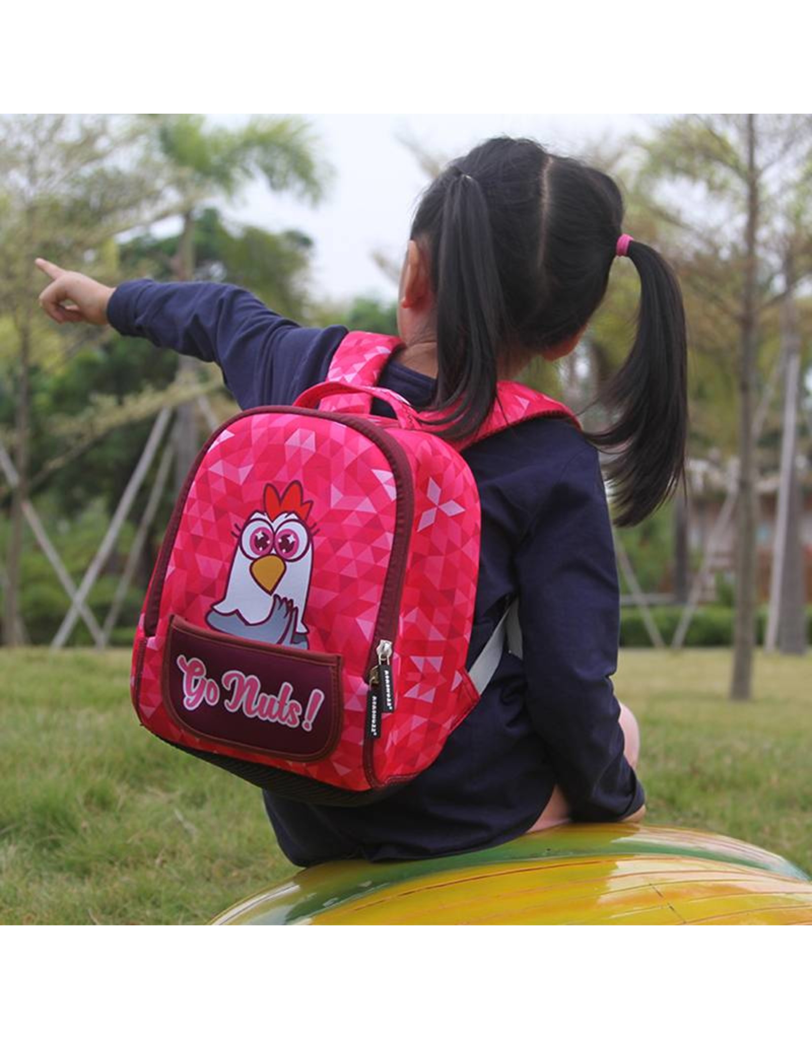 Childerns backpack Go Nuts (Pink)