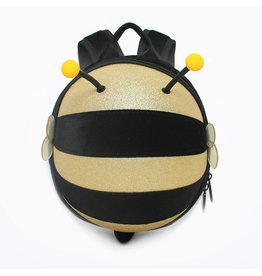 Childerns backpack Bee (Gold-Glitter)