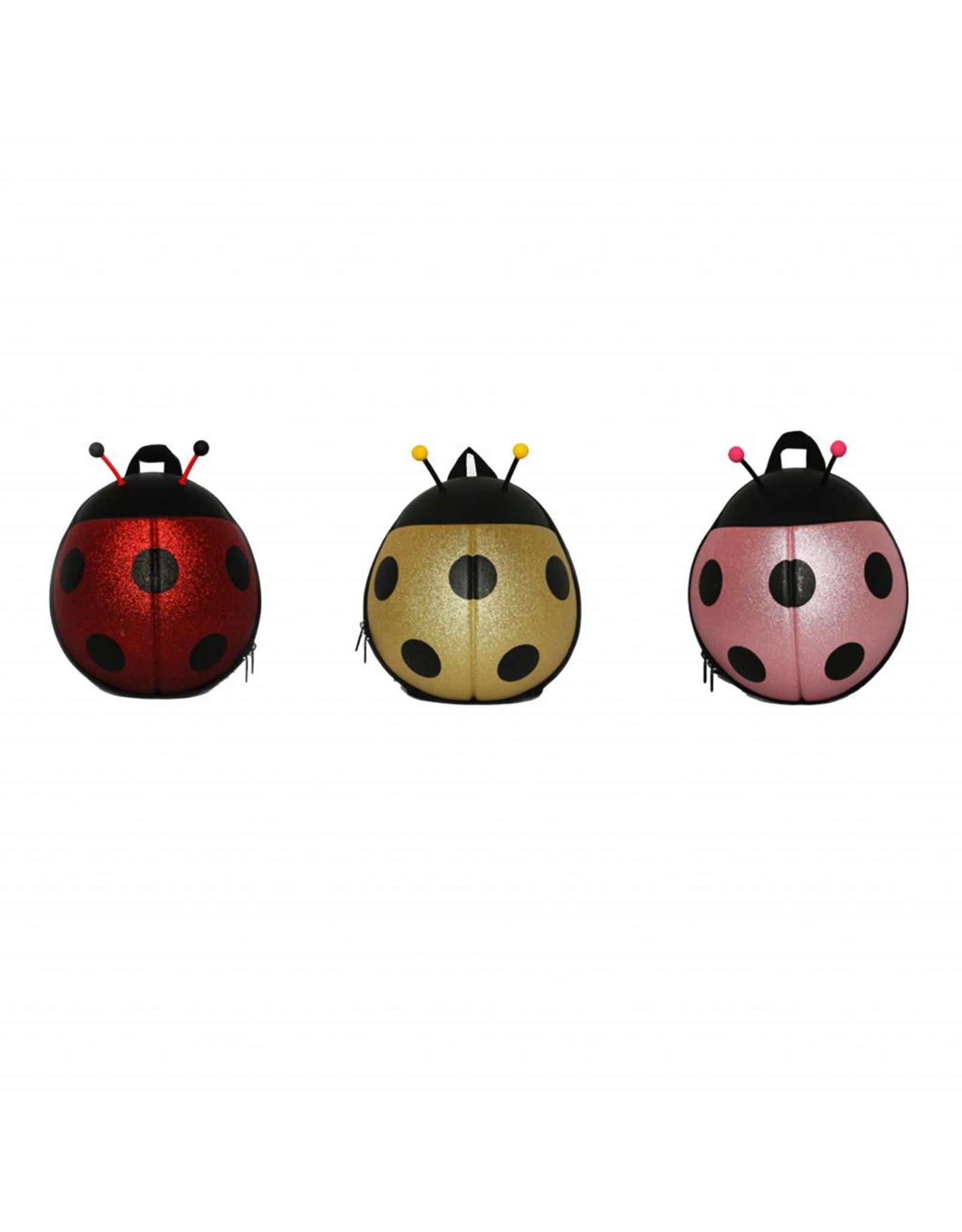 Childerns backpack Ladybug (Silver-Glitter)