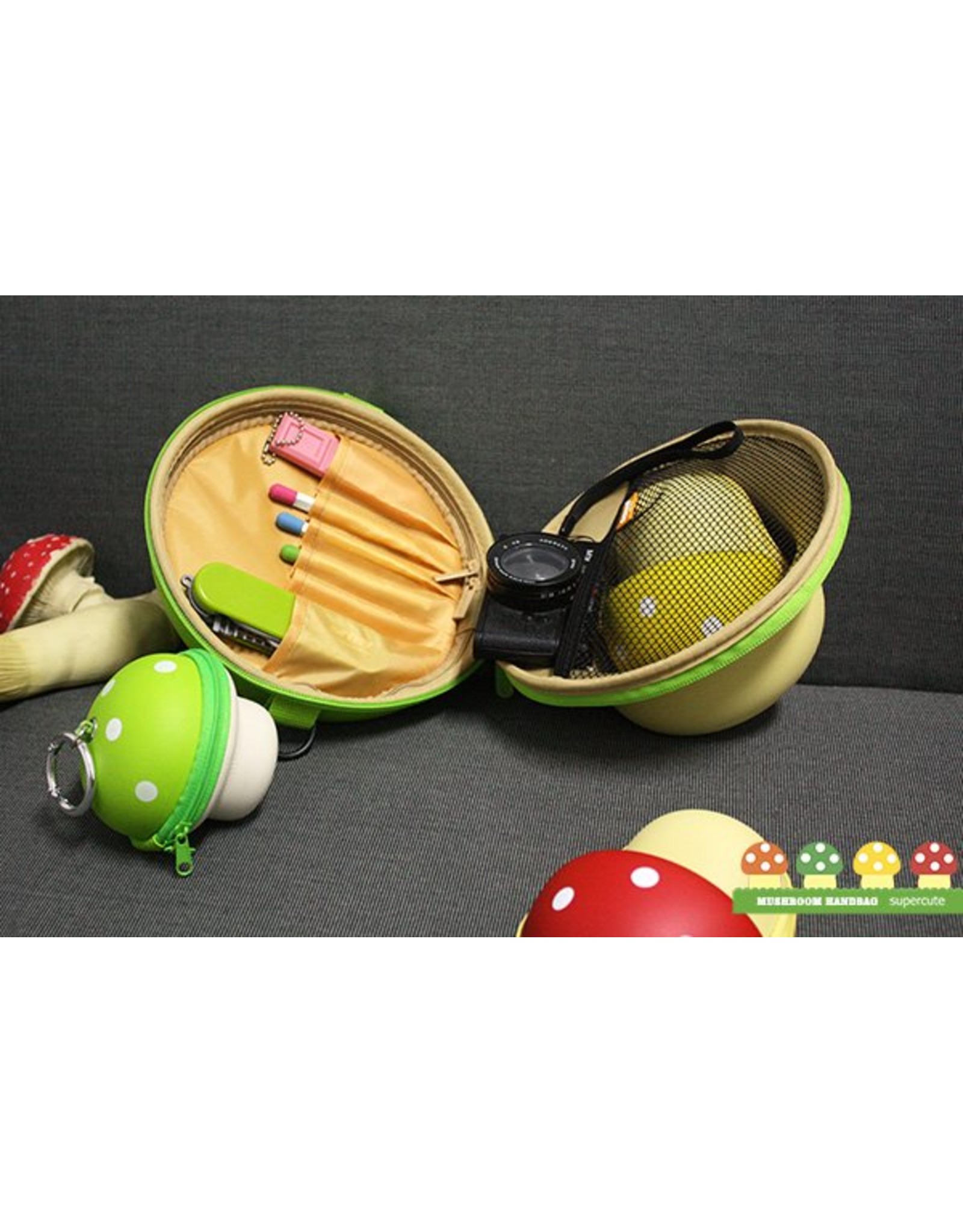 Childern's handbag Mushroom (Green)