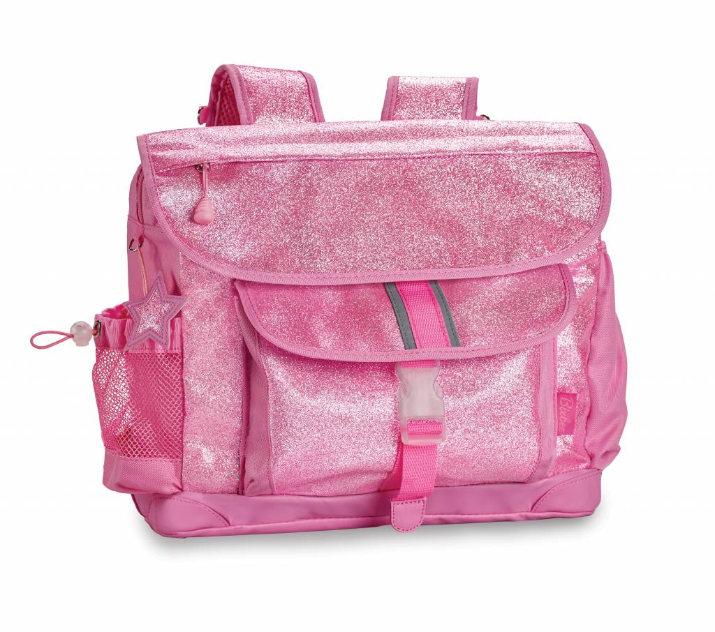 large pink backpack