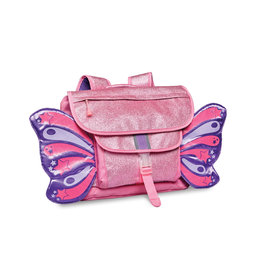 Bixbee Sparkalicious Pink Butterflyer Backpack (Medium)