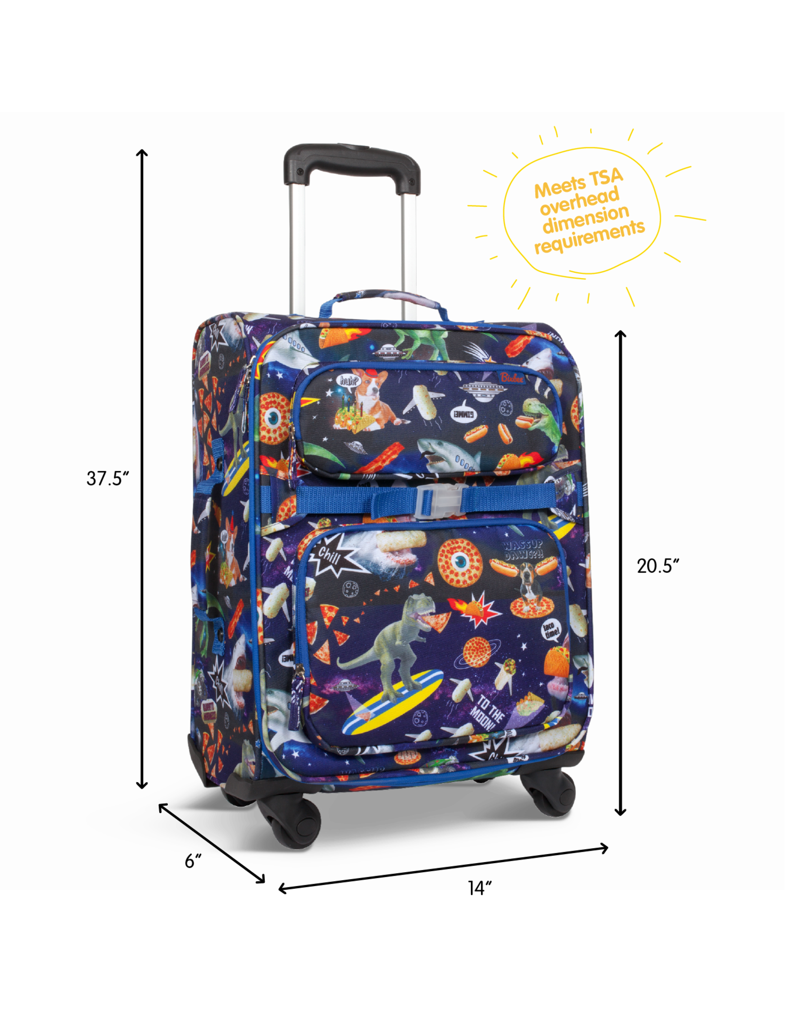 Bixbee Meme Space Odyssey Traveler Luggage