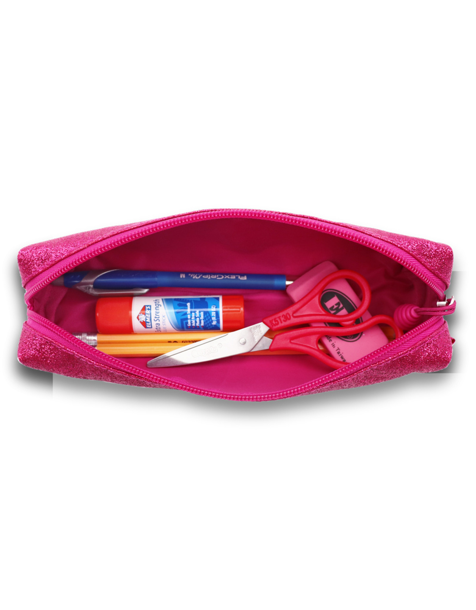 Bixbee Sparkalicious Pencil Case  (Ruby Raspberry)