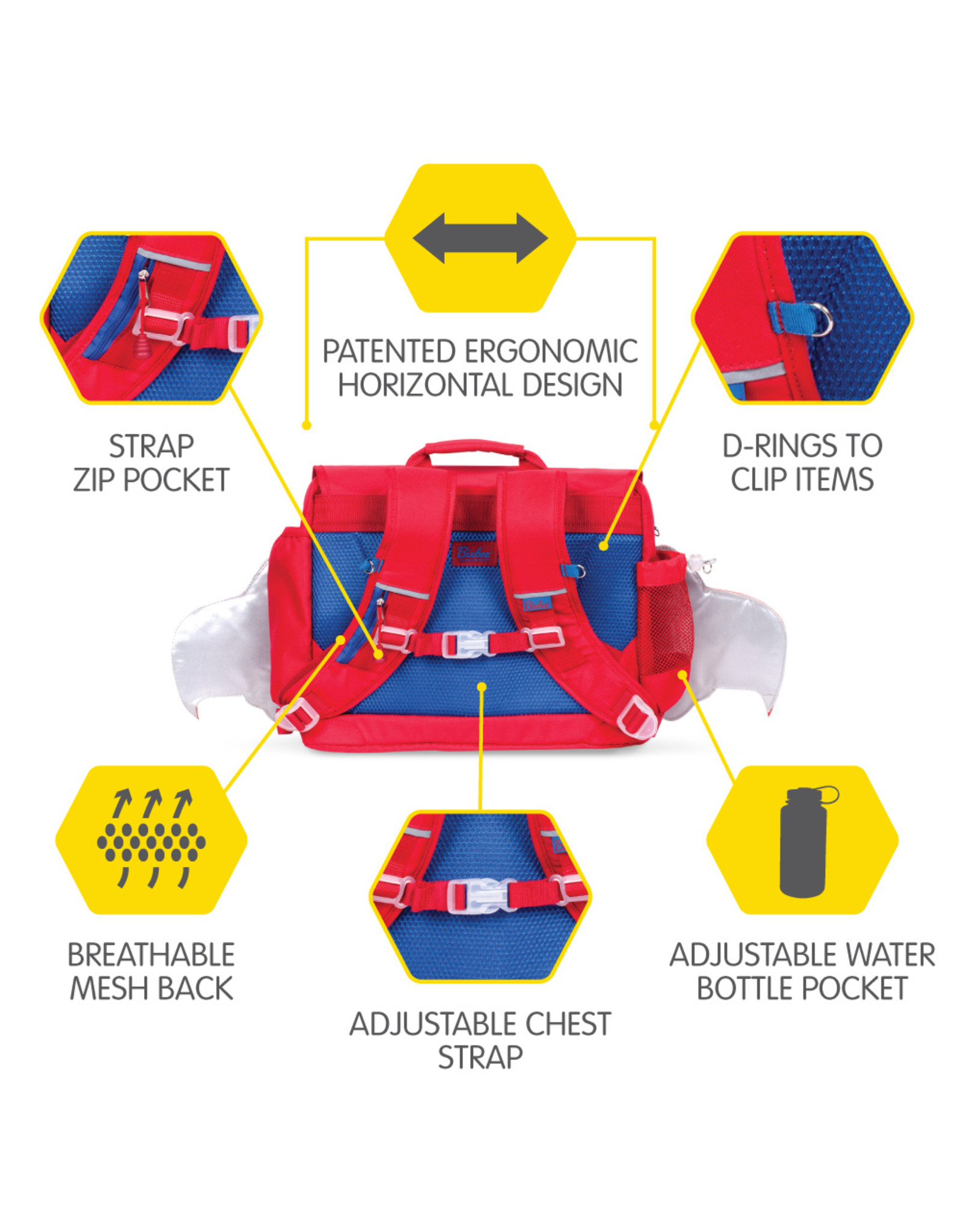 Bixbee Firebird Flyer Backpack (Medium)