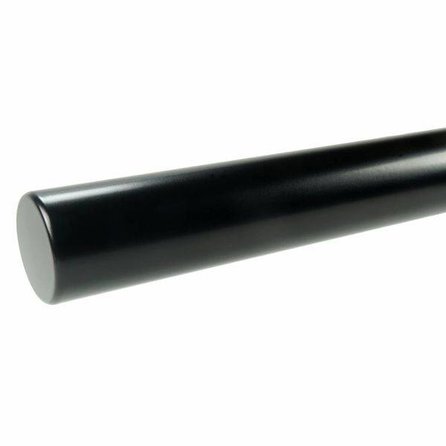 Handlauf schwarz - rund - nach Maß - Treppengeländer Metall / Stahl beschichtet - RAL 9005