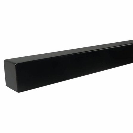 Handlauf schwarz - eckig (40x40 mm) - nach Maß - Treppengeländer Metall / Stahl beschichtet - RAL 9005