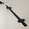 Handlauf schwarz beschichtet viereckig 40x10 Modell 13 - Rechteckige Treppengeländer - Treppenhandlauf mit schwarzer Pulverbeschichtung RAL 9005