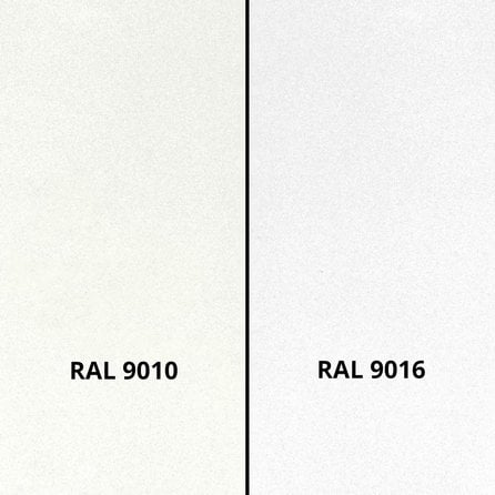 Handlauf weiß - eckig (40x40 mm) - mit Handlaufhaltern Typ 11 - nach Maß - Treppengeländer Metall / Stahl beschichtet - RAL 9010 oder 9016