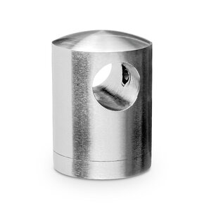 Querstabhalter Edelstahl - Zwischenstück - 12 mm - flach