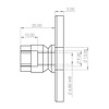 Handlauf Edelstahl - eckig (40x20 mm) - mit Handlaufhaltern Typ 7 Luxus - nach Maß - Treppengeländer Edelstahl V2A (304) gebürstet