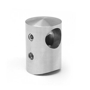 Querstabhalter Edelstahl - Zwischenstück - 12 mm - rund (48,3 mm)