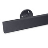 Handlauf anthrazit - eckig (50x20 mm) - mit Handlaufhaltern Typ 4 - nach Maß - Treppengeländer Metall / Stahl beschichtet - RAL 7016 oder 7021