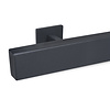Handlauf anthrazit - eckig (50x20 mm) - mit Handlaufhaltern Typ 16 - nach Maß - Treppengeländer Metall / Stahl beschichtet - RAL 7016 oder 7021