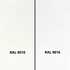 Handlauf weiß - eckig (50x10 mm) - mit Handlaufhaltern Typ 1 - nach Maß - Treppengeländer Metall / Stahl beschichtet - RAL 9010 oder 9016