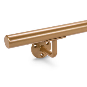 Handlauf Bronze Optik - rund schmal - mit Haltern Typ 1