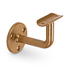 Handlauf Bronze Optik - rund schmal - mit Handlaufhaltern Typ 1 - nach Maß - Treppengeländer Metall / Stahl beschichtet - Messing / Gold / Kupfer-Look