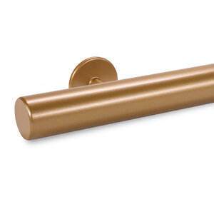 Handlauf Bronze Optik - rund - mit Haltern Typ 5