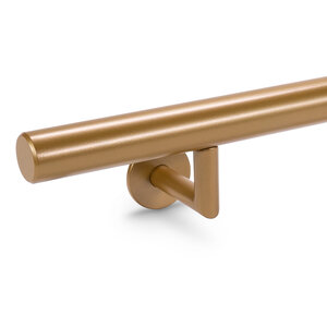 Handlauf Bronze Optik - rund schmal - mit Haltern Typ 3 Luxus