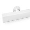 Handlauf weiß - eckig (40x40 mm) - mit Handlaufhaltern Typ 4 - nach Maß - Treppengeländer Metall / Stahl beschichtet - RAL 9016, 9010 oder 9001