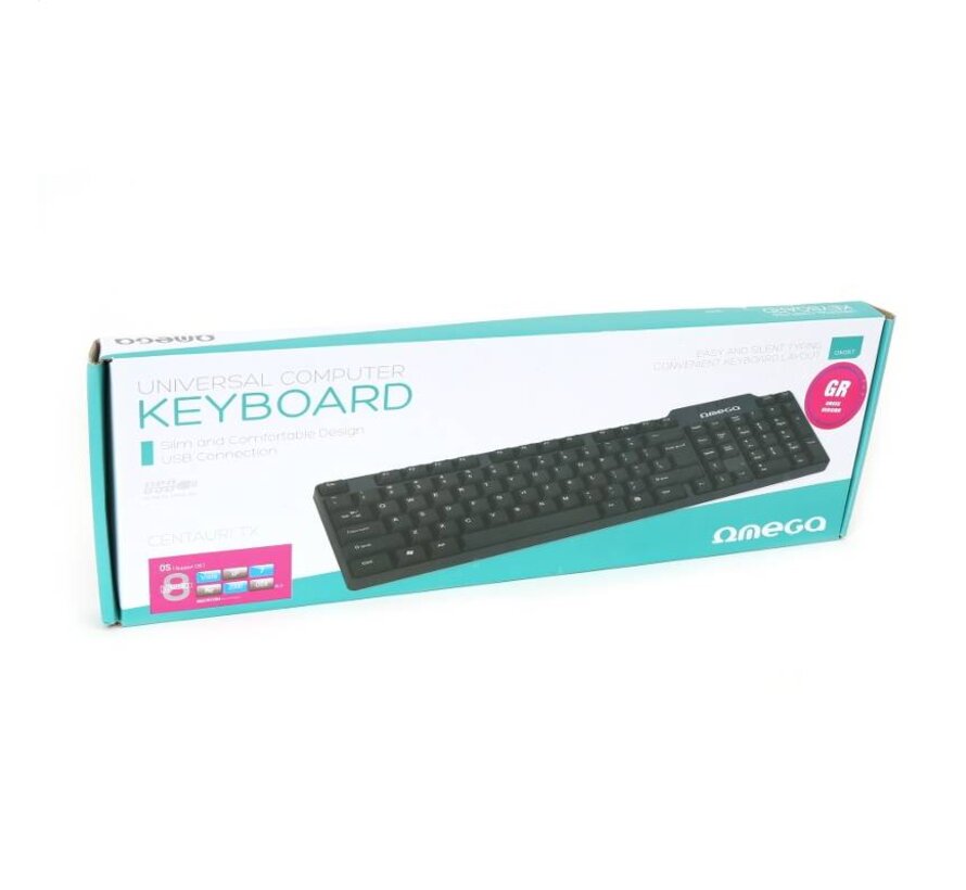 KEYBOARD GR OMEGA OK-05 GREEK VERSION USB [42662]