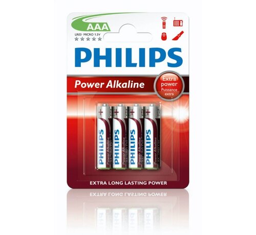 Philips PHILIPS BATTERY ALKALINE POWERLIFE LR03/AAA BLI*4 (LR3PB4C/10)