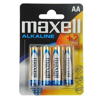 Maxell MAXELL BATTERIE ALCALINE LR06/AA BLISTER*6 (4+2) 790230.04.EU