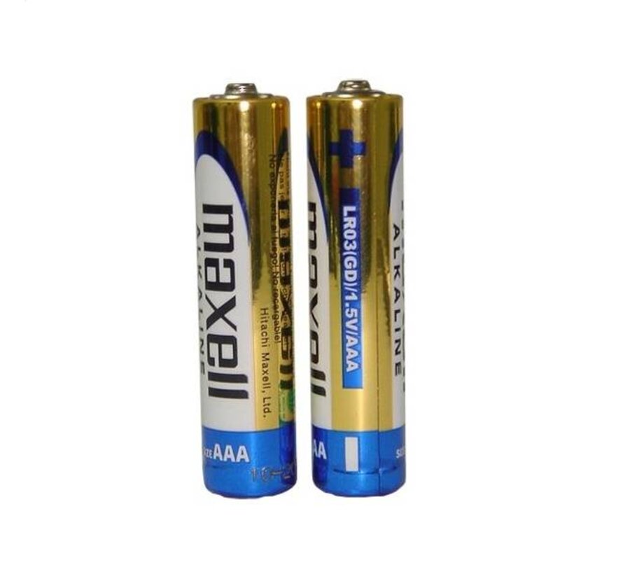 MAXELL BATTERY ALKALINE LR03 1,5V AAA SHRINK*2