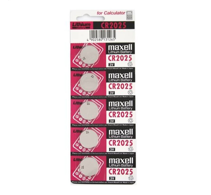 MAXELL BATTERIE CR2025 BLISTER*5