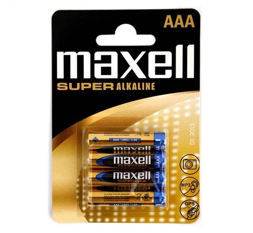 Maxell MAXELL BATTERY SUPER ALKALINE LR03/AAA BLISTER*4 790336.04.EU