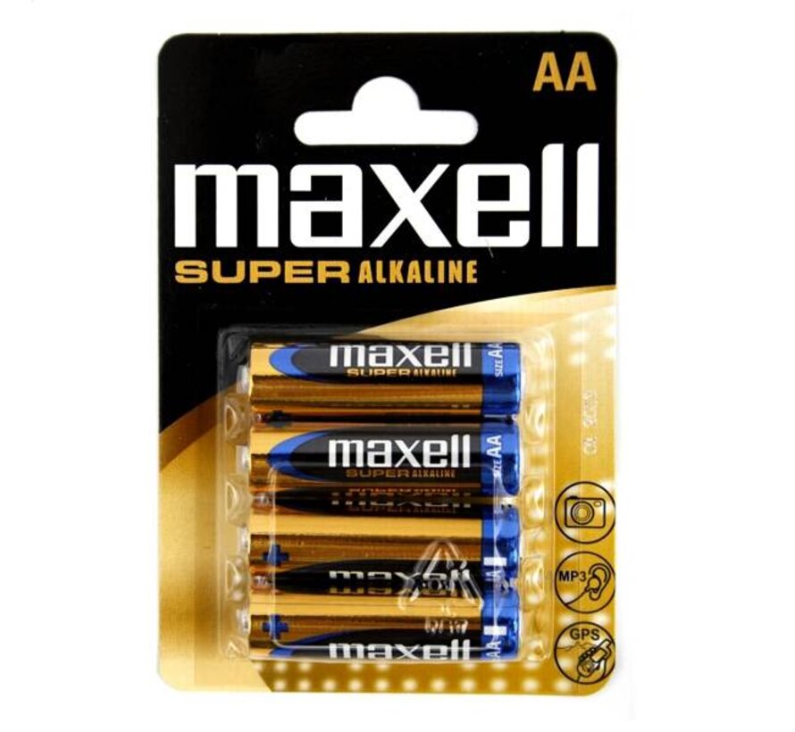 MAXELL BATTERIE SUPER ALCALINE LR06/AA BLISTER*4 774409.04.EU