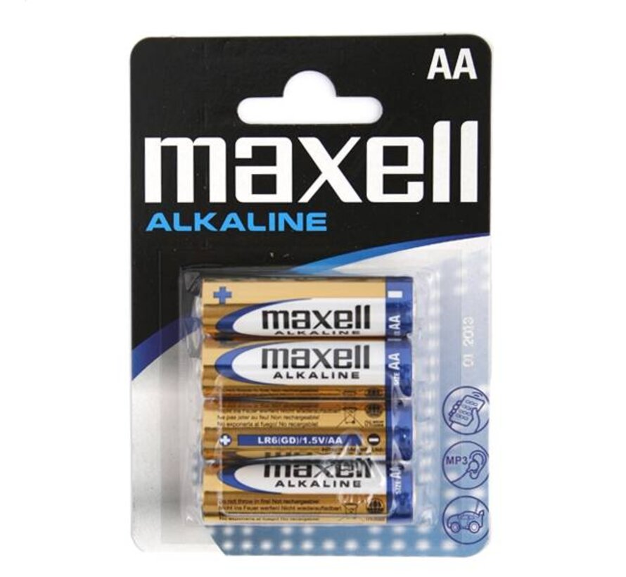 MAXELL BATTERY ALKALINE LR06/AA BLISTER*4SZT [723758.04.EU]