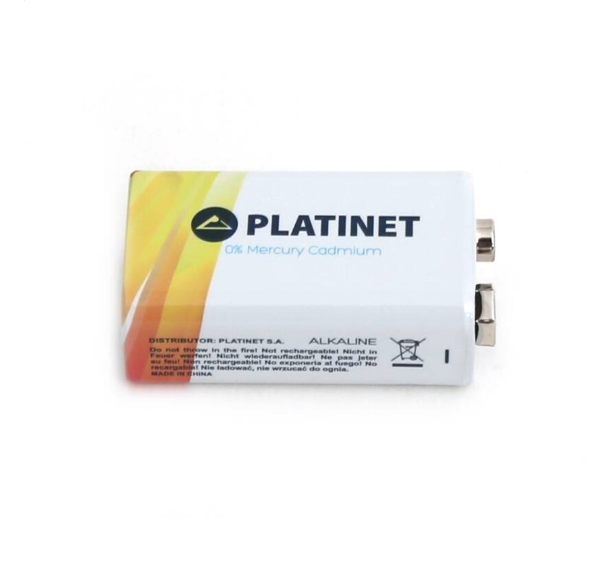 PLATINET BATTERY ALKALINE PRO 9V / 6LR61 BLISTER*1 [43734]