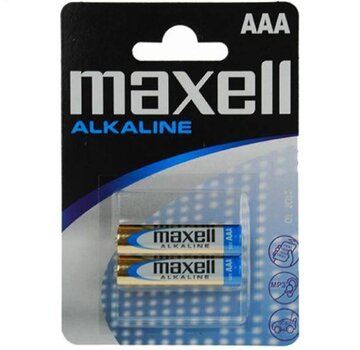 Maxell MAXELL BATTERY ALKALINE LR03/AAA BLISTER*2PCS 723920.04.CN