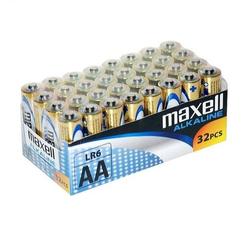 Maxell MAXELL BATTERY ALKALINE LR06 AA 32-PACK