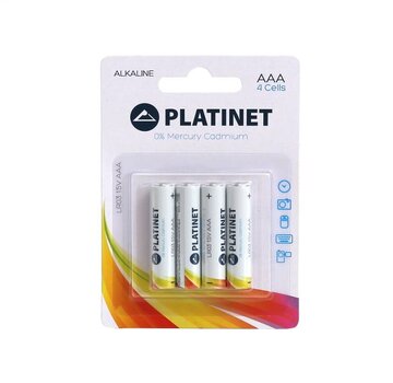 Platinet PMBLR034B – PILES ALCALINES PRO LR03/AAA PLATINET BLISTER*4 [42465]