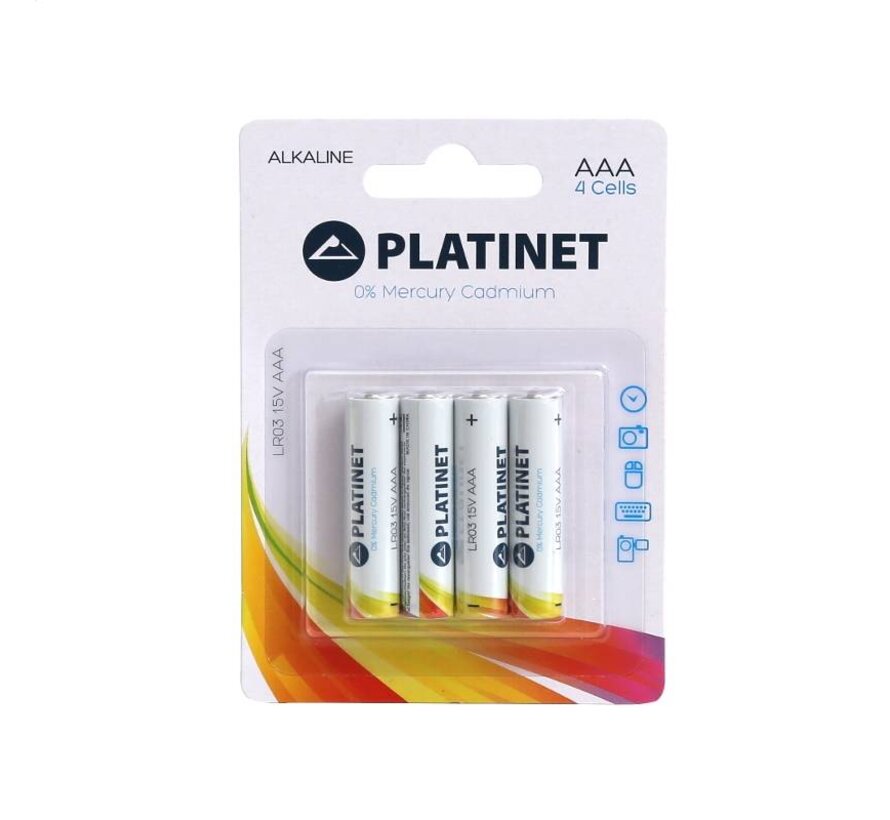 PLATINET BATTERY ALKALINE PRO LR03/AAA BLISTER*4 [42465]