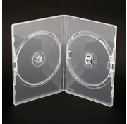 Amaray AMARAY DVD CASE 14MM 2 DISCS SIDE-BY-SIDE CLEAR