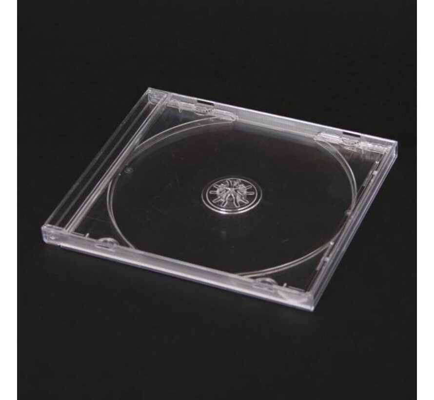 BOITIER COMPACT DISQUE OMEGA 1 PLATEAU TRANSPARENT